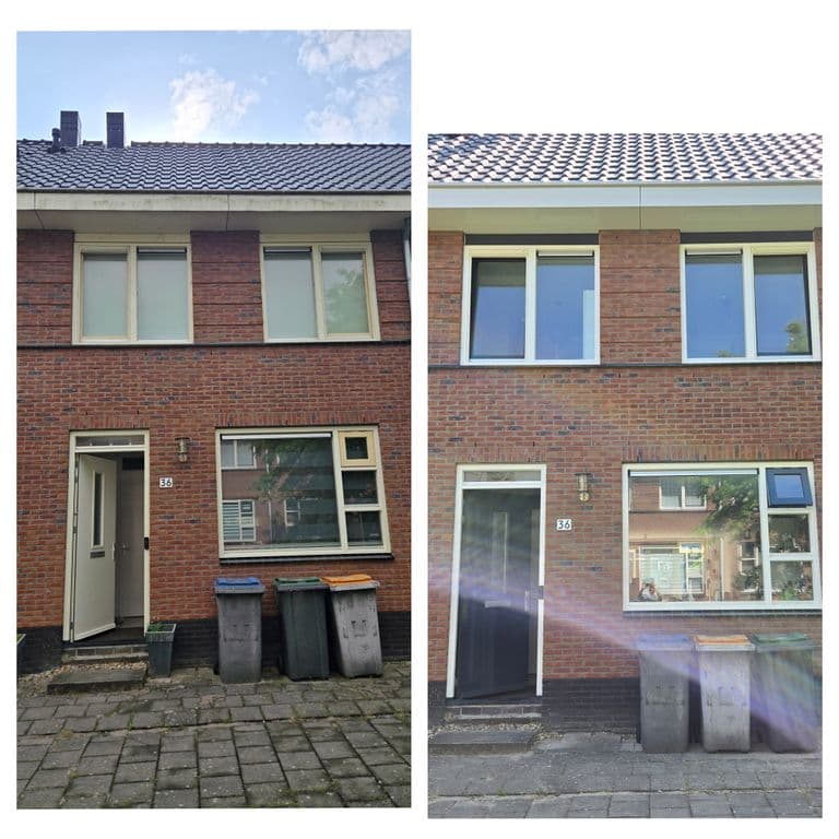 Buiten schilderwerk en nieuw kitranden binnen/buiten