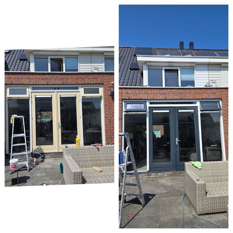 Buiten schilderwerk en nieuw kitranden binnen/buiten
